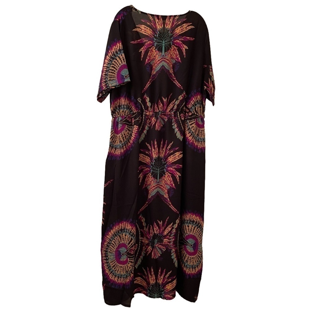 SIMPLY be black print maxi dress size 18 (G11) - Picture 5 of 6